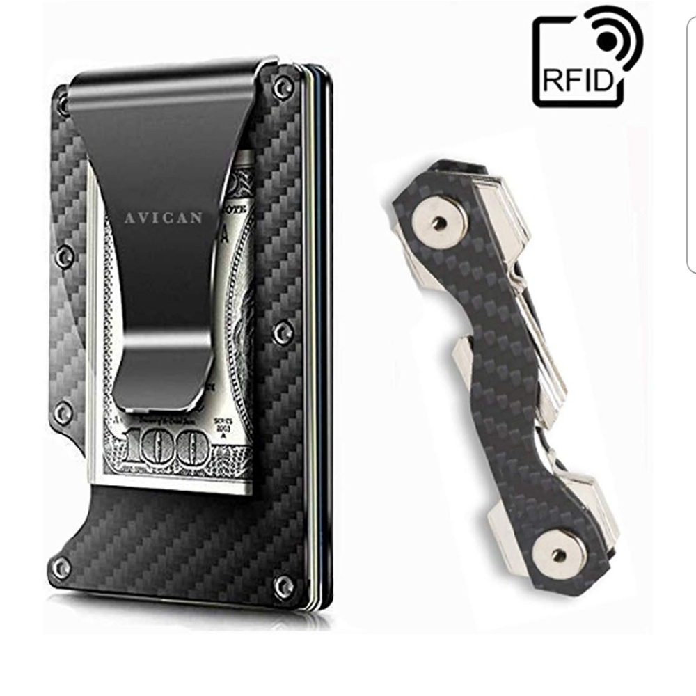 Carbon Fiber Wallet & Key Organizer